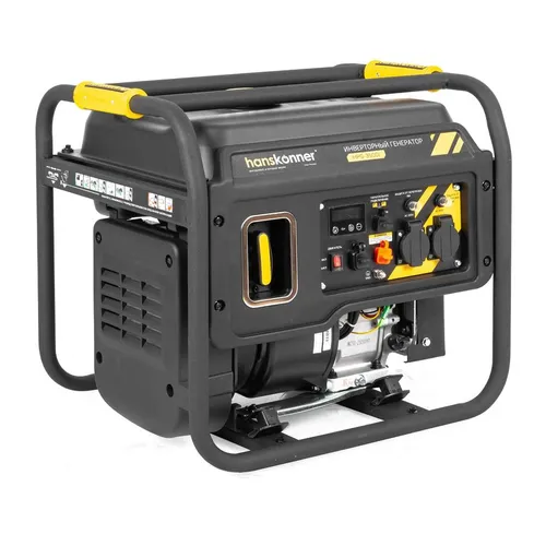 Бензиновый генератор HANSKONNER HPG-3500I, 220/12 В, 3.3кВт