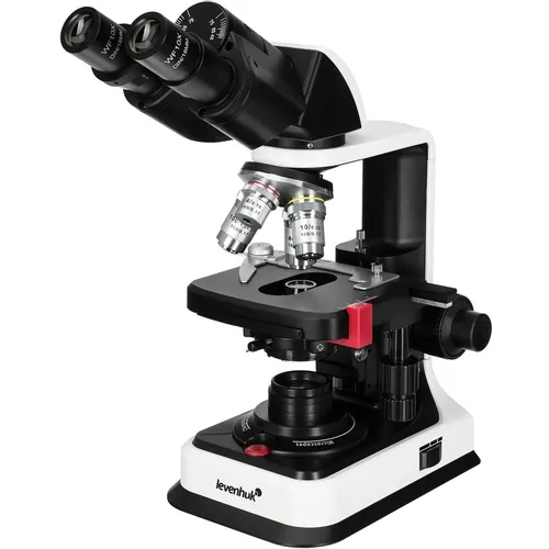 Микроскоп LEVENHUK 450B, световой/оптический/биологический, 40-1000x, на 4 объектива, белый/черный [84462]