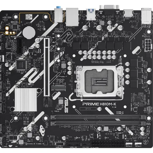Материнская плата ASUS PRIME H810M-K, Socket LGA 1851, Intel H810, mATX, Ret