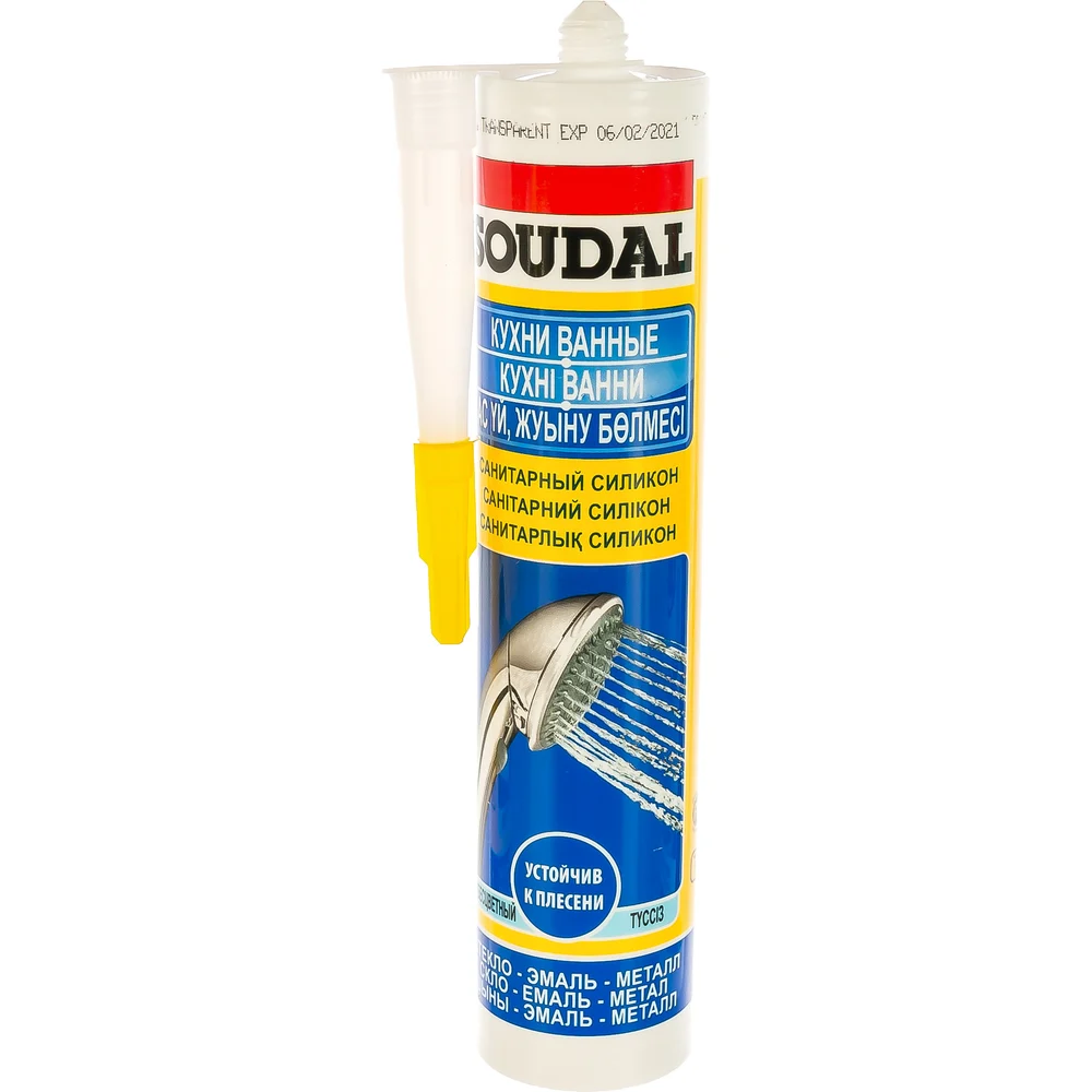 Санитарный силиконовый герметик Soudal 105897