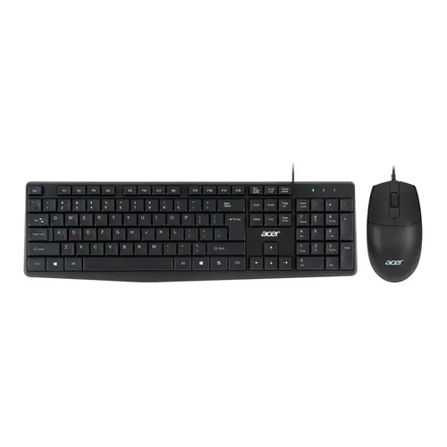 Комплект (клавиатура+мышь) Acer OMW141, USB, проводной, черный [zl.mceee.01m]