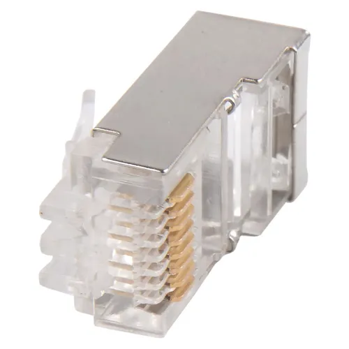 Коннектор ITK CS3-1C5EF-G FTP кат.5E RJ45 прозрачный (упак.: 1шт) 20 шт./кор.