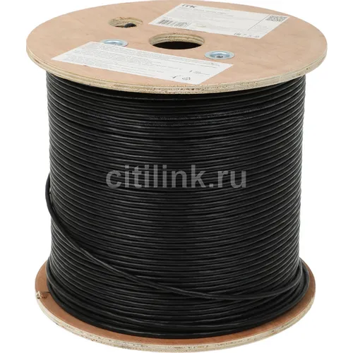 Кабель информационный ITK кат.5E, 305м, черный [lc3-c5e04-139]