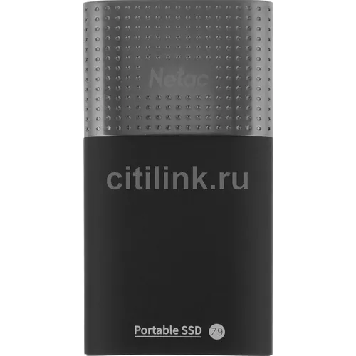 250ГБ Внешний диск SSD NETAC Z9 NT01Z9-250G-32BK, USB-C, запись - 480МБ/с, чтение - 550МБ/с, черный