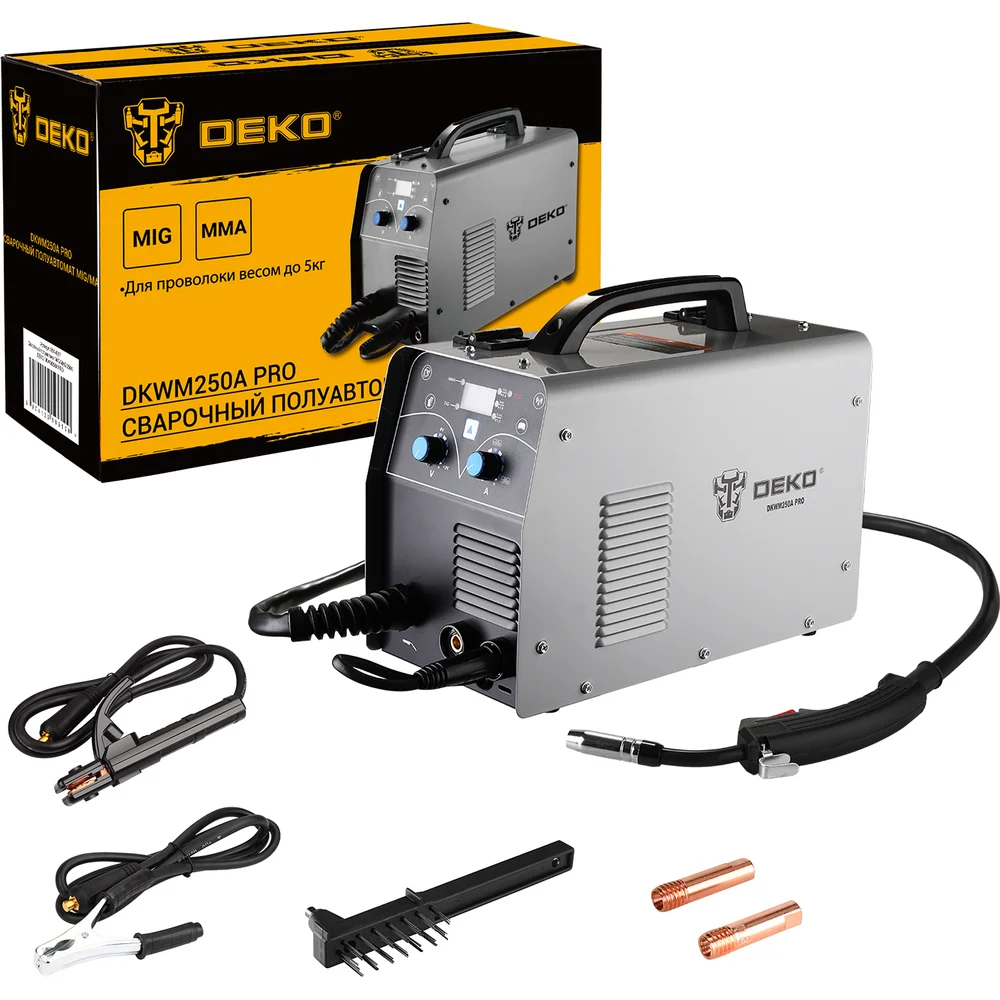 Сварочный полуавтомат DEKO DKWM250A PRO MIG/MAG 051-4687