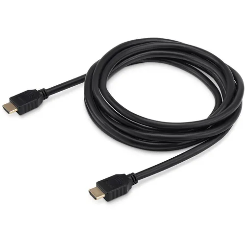 Кабель аудио-видео Buro HDMI 2.0, HDMI (m) - HDMI (m), ver 2.0, 3м, GOLD, черный [bhp hdmi 2.0]