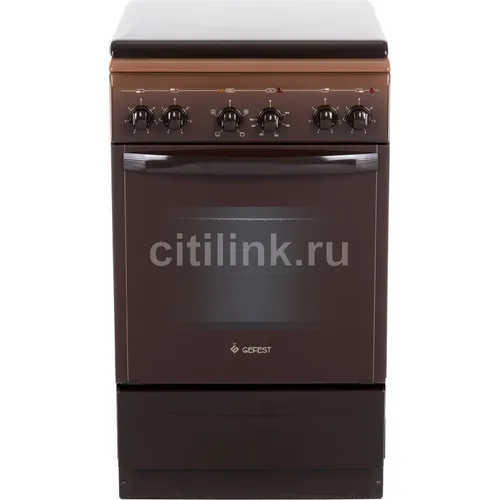 Электрическая плита GEFEST ЭП Н Д 5140-01 0001, эмаль, коричневый