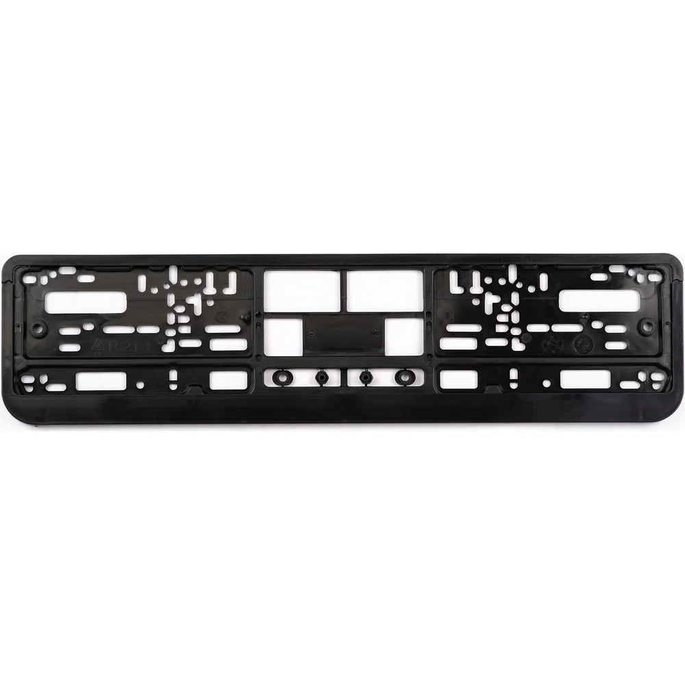Пластиковая двусоставная номерная рамка AUTOPROFI RAM BK