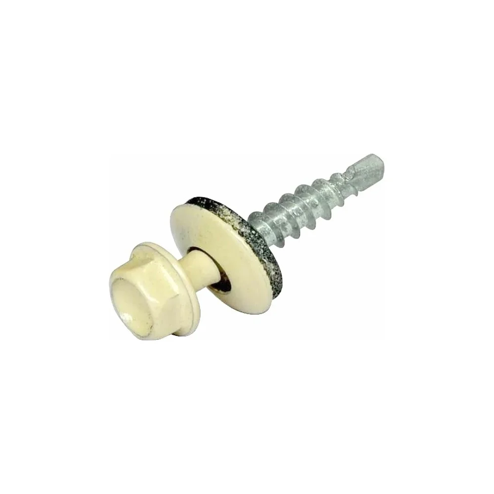 Кровельный оцинкованный саморез STARFIX 5.5x25 мм, RAL 1015, 50 шт. SMP2-90851-50