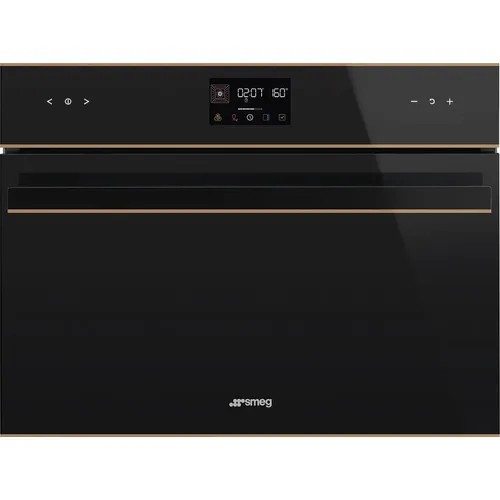 Духовой шкаф электрический SMEG Dolce Stil Novo SO4602M1NR, 40л, дверца с 4 стеклами, черный/медь