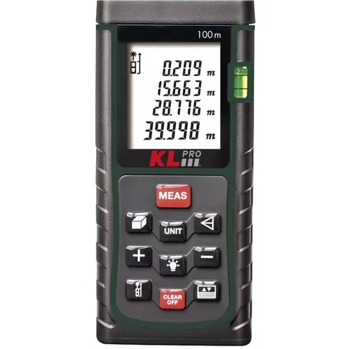 Лазерный дальномер KLPRO KLLZM100, 2 класс лазера, 635нм, луч красный