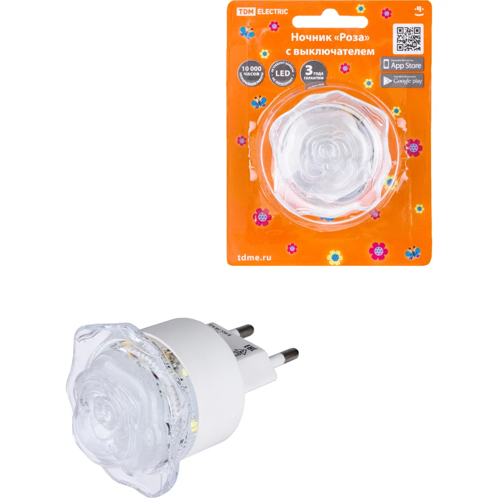 Ночник TDM ELECTRIC Роза SQ0357-0032