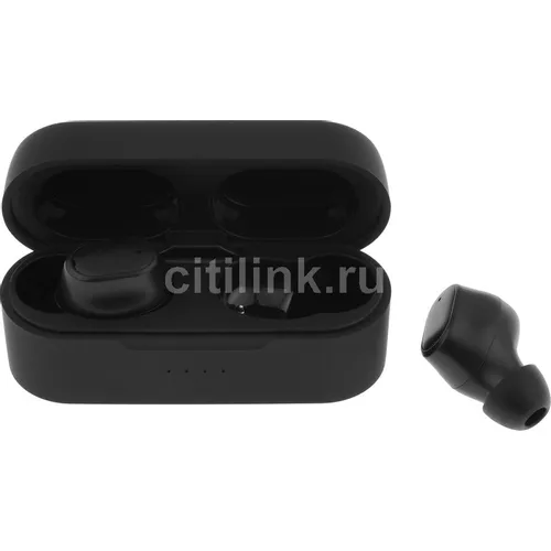 Наушники Deppa Air Ultima, Bluetooth, внутриканальные, черный [44199]