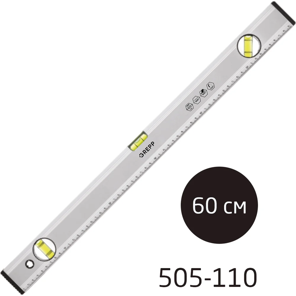 Магнитный алюминиевый уровень Ladina 505-110/60