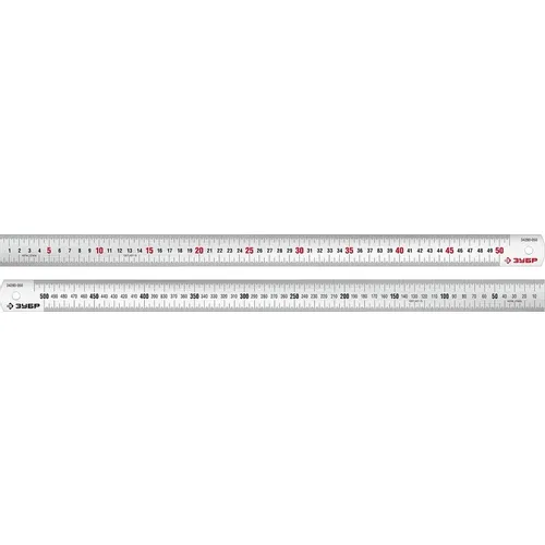 Линейка измерительная Зубр 34280-050, 50см, из нержавеющей стали