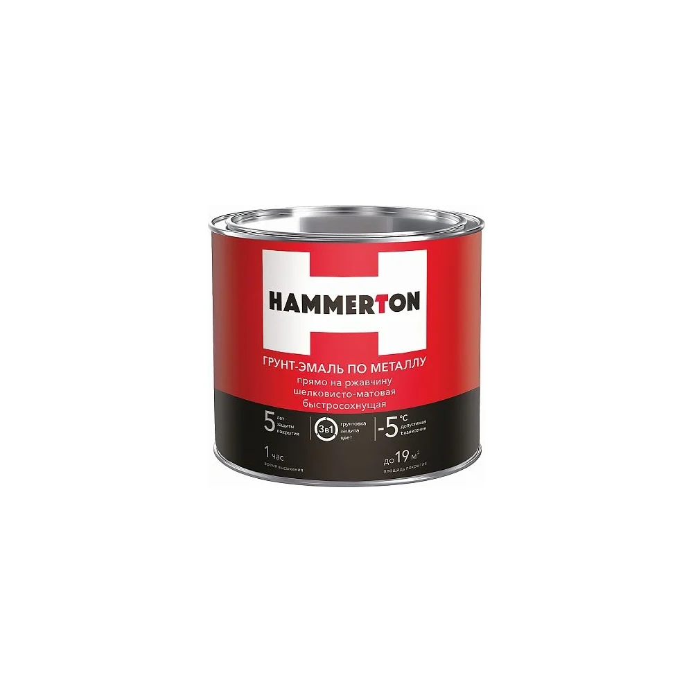 Грунт-эмаль по ржавчине HAMMERTON 205897