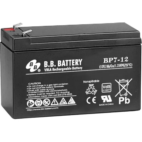 Аккумуляторная батарея BB BP7-12 для ИБП, 12В, 7Ач