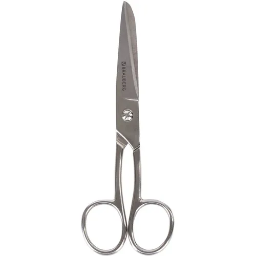 Ножницы BRAUBERG 237102 Professional 175мм, цельнометаллические, серебристый