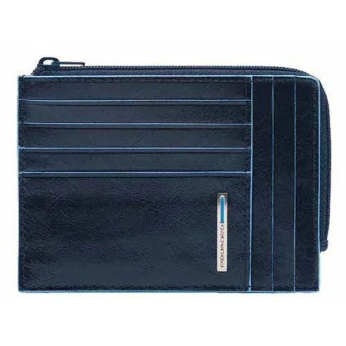 Чехол для кредитных карт Piquadro Blue Square PU1243B2R/BLU2, кожа натуральная, синий