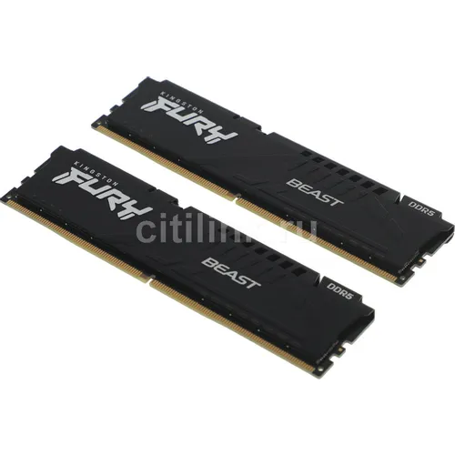 Оперативная память Kingston Fury Beast Black Expo KF560C36BBEK2-64 DDR5 - 2x 32ГБ 6000МГц, DIMM, Ret