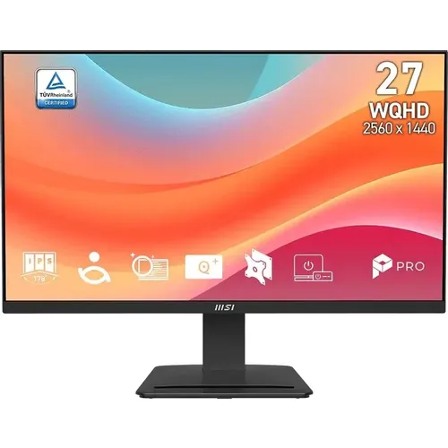 27" Монитор MSI Pro MP273Q E7, 2560x1440, IPS, 75Гц, 2хHDMI, 1хDP, черный [9s6-3pb4ch-278]