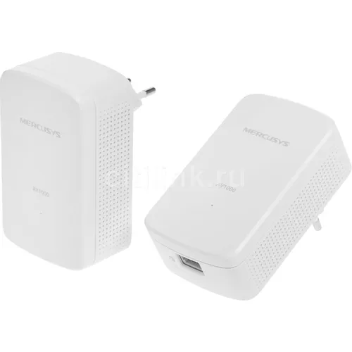 Адаптер Powerline PowerLine MERCUSYS MP500 KIT Gigabit Ethernet, 2 шт.