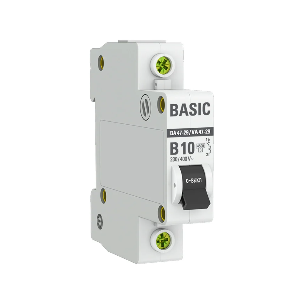 Автоматический выключатель EKF ВА 47-29 Basic mcb4729-1-10-B
