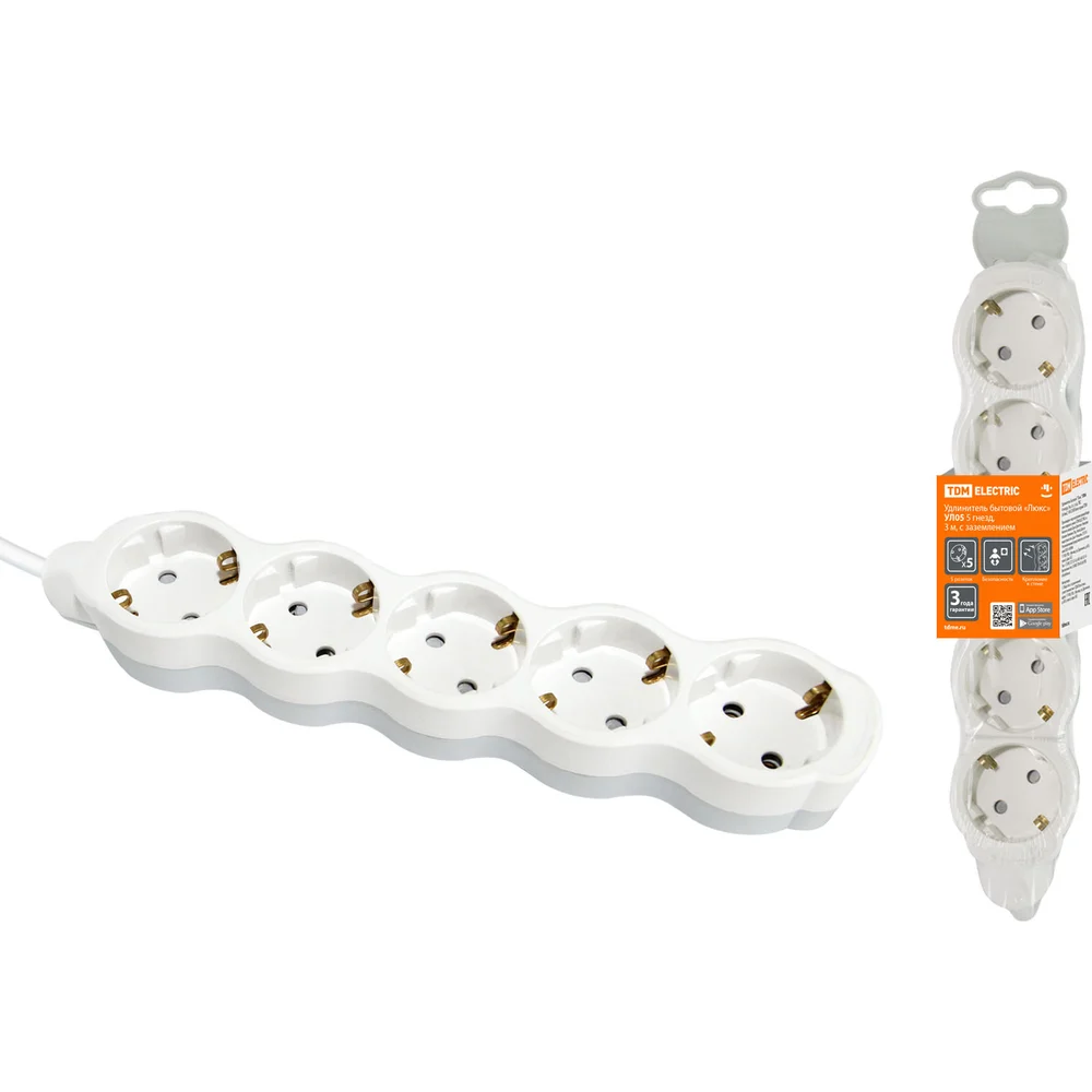 Бытовой удлинитель TDM ELECTRIC Люкс УЛ05 SQ1303-0239