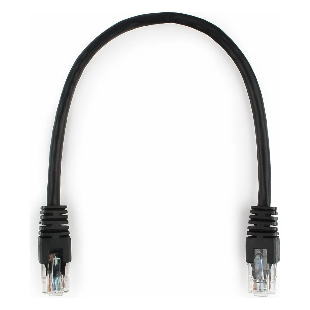 Литой многожильный патч-корд Cablexpert UTP PP6U-0.25M/BK