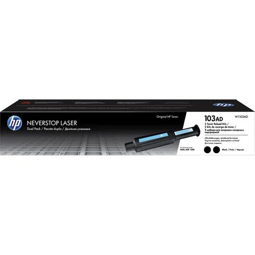 Заправочное устройство HP 103 W1103AD черный (5000стр.) x2упак. для HP Neverstop Laser 1000a/1000w/1