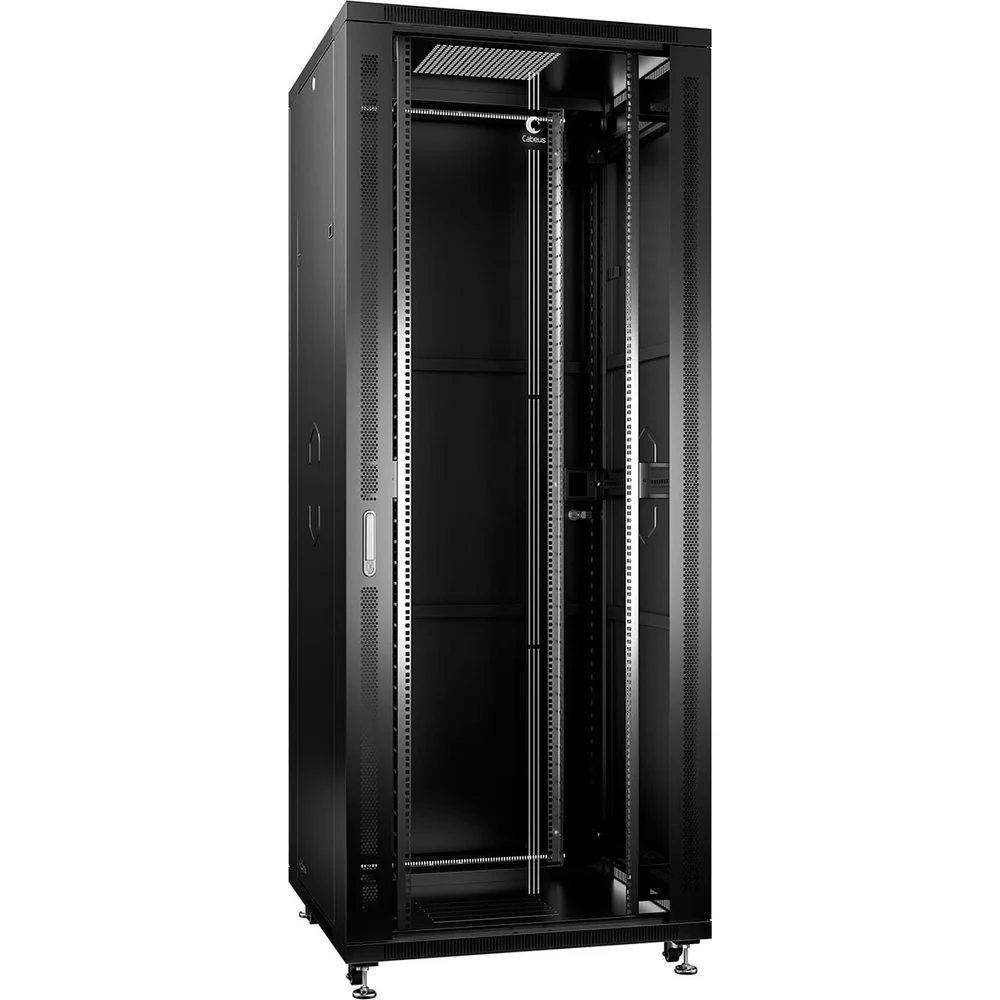 Напольный телекоммуникационный монтажный шкаф для оборудования Cabeus SH-05C-42U80/100-BK