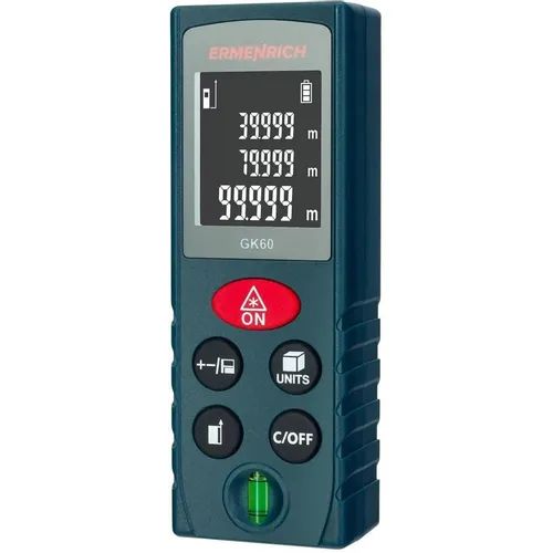 Лазерный дальномер ERMENRICH Reel GK60, 1 класс лазера, 690нм, луч красный [83080]