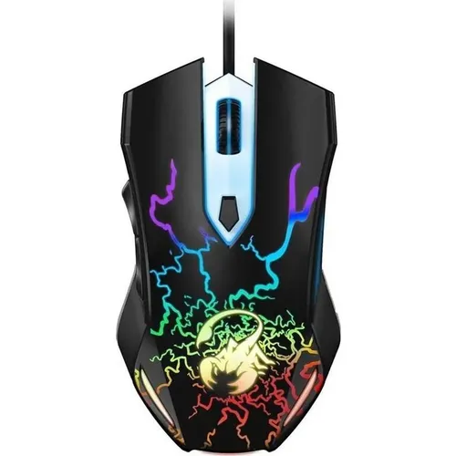 Мышь проводная Genius Scorpion Spear, игровая, оптическая, USB, 2000dpi, черный и белый [31040002400]
