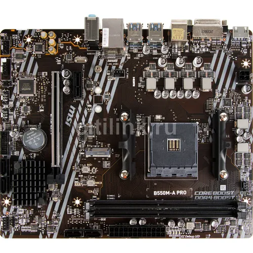Материнская плата MSI B550M-A PRO, Socket AM4, AMD B550, mATX, Ret