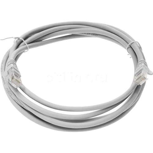 Патч-корд LanMaster вилка RJ-45, вилка RJ-45, кат.5E, LSZH, 3м, серый [lan-pc45/u5e-3.0-gy]
