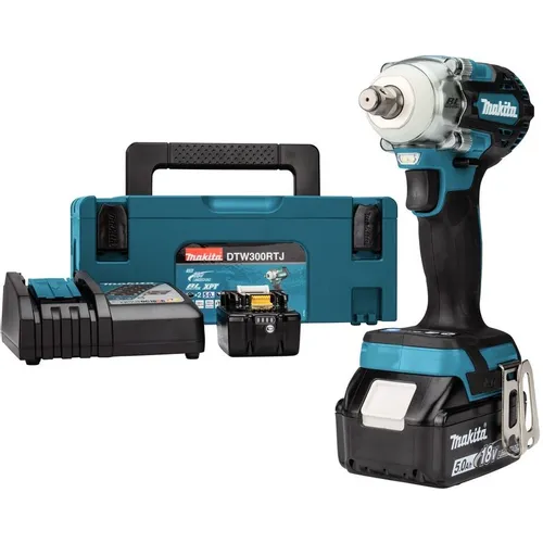 Ударный гайковерт Makita DTW300RTJ, 5Ач, с двумя аккумуляторами