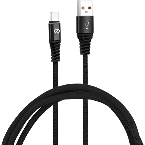 Кабель Digma USB Type-C (m) - USB (m), 2м, 3A, черный [dg-usba-с-2m-27w]