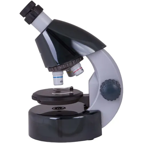 Микроскоп LEVENHUK LabZZ M101, световой/оптический/биологический, 40-640x, на 3 объектива, лунный камень [69032]