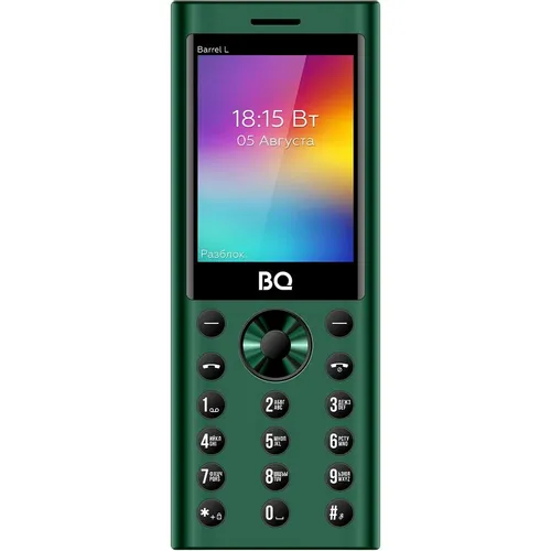 Сотовый телефон BQ Barrel L 2458, зеленый/черный