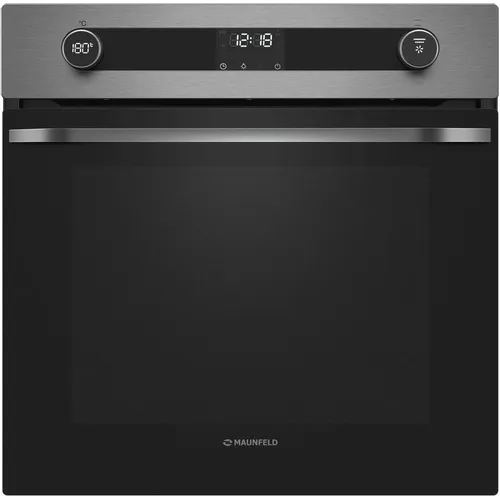 Духовой шкаф электрический MAUNFELD EOEM7614S, 76л, дверца с 3 стеклами, серебристый