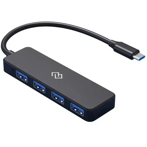 Хаб (разветвитель) Digma DHUB-4USB-C-2.0, черный