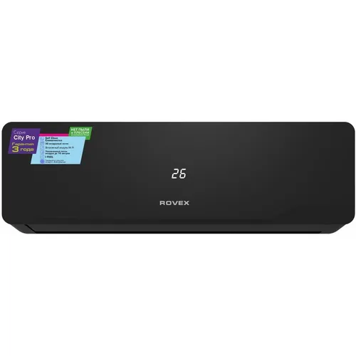 Сплит-система ROVEX City Pro RS-12CST5 настенная, до 35м2, 12000 BTU, с голосовым помощником, (комплект из 2-х коробок), черный