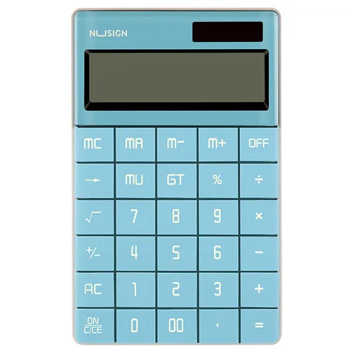 Калькулятор Deli Nusign, ENS041blue, 12-разрядный, синий
