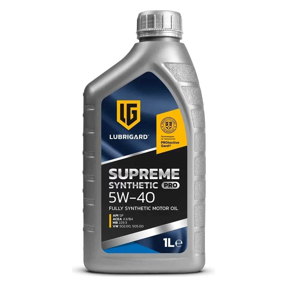 Моторное масло LUBRIGARD SUPREME SYNTHETIC PRO 5W-40 LGPSPMS540CH12