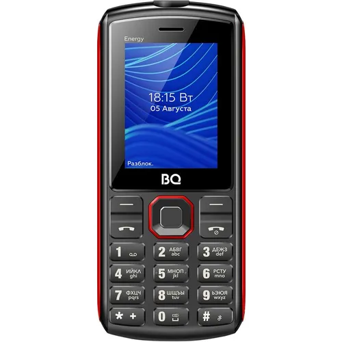 Сотовый телефон BQ 2452 Energy, черный/красный