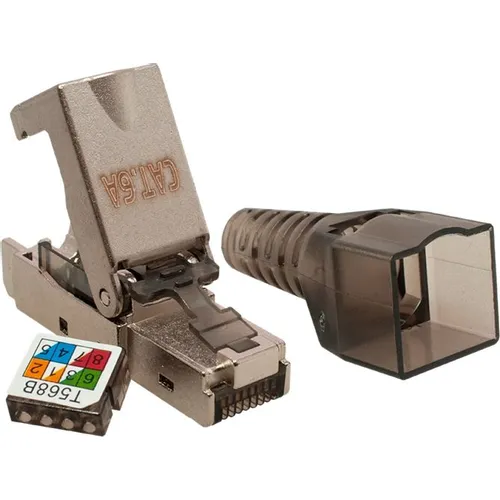 Коннектор SUPRLAN 10-0240-1 STP кат.6A RJ45 серый