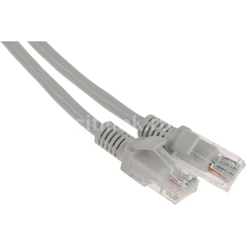 Патч-корд PREMIER PP12-1M литой (molded), UTP, кат.5E, 1м, 4 пары, 26AWG, алюминий омедненный, многожильный, серый