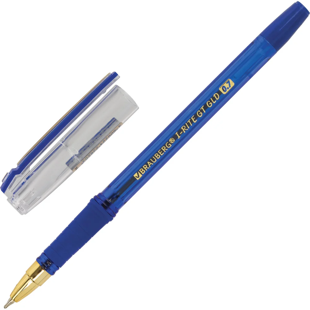 Масляная шариковая ручка BRAUBERG i-Rite GT GLD 143302