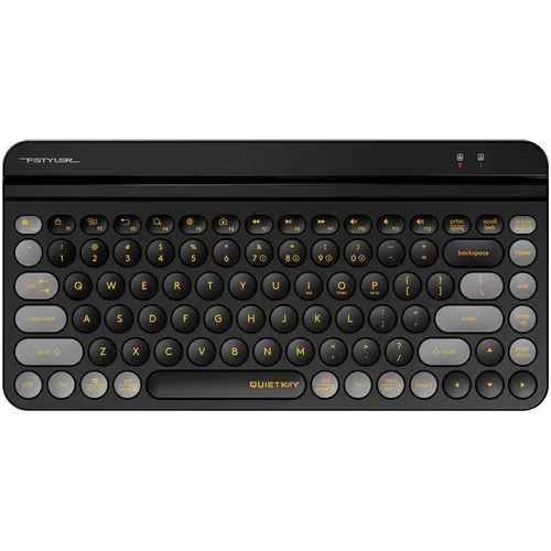 Клавиатура A4TECH Fstyler FBK30, беспроводная, USB, Bluetooth/Радиоканал, мембранная, черный/серый [fbk30 blackcurrant]
