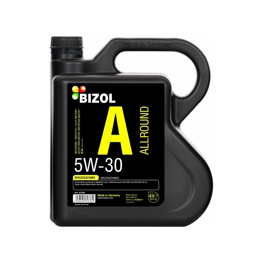 НС-синтетическое моторное масло Bizol Allround 5W-30, SP/SN Plus, GF-6A 81336